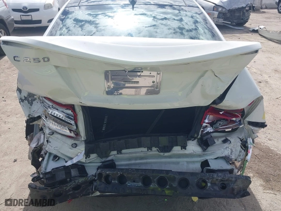 2012 Mercedes-Benz C-Class C 250 with VIN WDDGJ4HB0CF808400, listed as a IAAI auction lot 41599978 with 61,326 mi miles. Bid and sale history available at carsss.com. Image 6.