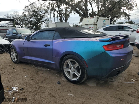 2018 Chevrolet Camaro 1LT with VIN 1G1FB3DX6J0127343, listed as a Copart auction lot 80454924 with 108,991 mi miles and Salvage Title. Bid and sale history available at carsss.com. Image 2.
