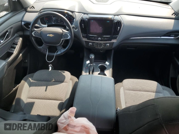 2019 Chevrolet Traverse LT Cloth with VIN 1GNERGKW7KJ199817, listed as a Copart auction lot 59309175 with 30,508 mi miles and Salvage title. Bid and sale history available at DreamBid. Image 8.