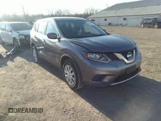 2016 Nissan Rogue SV with VIN KNMAT2MV8GP666196, listed as a IAAI auction lot 41762181 with 50,251 mi miles and . Bid and sale history available at carsss.com. Image 1.
