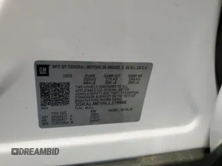 2020 GMC Terrain SLE with VIN 3GKALMEV9LL179996, listed as a Copart auction lot 59338565 with 50,990 mi miles and Salvage title. Bid and sale history available at DreamBid. Image 13.
