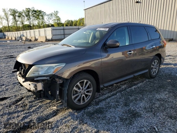 2015 Nissan Pathfinder Platinum with VIN 5N1AR2MN4FC643451, listed as a Copart auction lot 52177755 with 151,173 mi miles and Salvage Title. Bid and sale history available at DreamBid. Image 1.