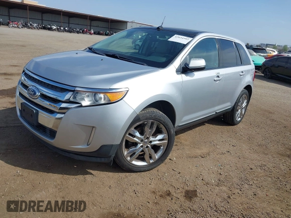 2013 Ford Edge SEL with VIN 2FMDK3JC8DBB01843, listed as a IAAI auction lot 42034502 with 165,671 mi miles. Bid and sale history available at carsss.com. Image 2.