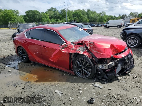 2022 Lexus IS 350 F Sport with VIN JTHGZ1E26N5026437, listed as a Copart auction lot 55874885 with Not provided miles and Salvage title. Bid and sale history available at DreamBid. Image 4.