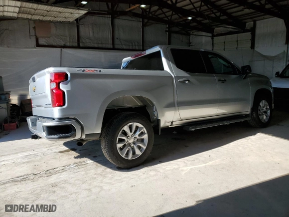 2022 Chevrolet Silverado 1500 LTD Custom with VIN 3GCPYBEKXNG180202, listed as a Copart auction lot 49318015 with 19,575 mi miles and Salvage Title. Bid and sale history available at carsss.com. Image 3.