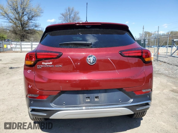 2023 Buick Encore GX Essence с VIN KL4MMGSL6PB005198, выставлен на аукционе Copart как лот 52334715 с пробегом 34 746 миль миль и Списание • Salvage title. История ставок и продаж доступна на DreamBid. Изображение 6.