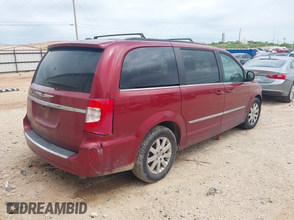 2014 Chrysler Town & Country Touring with VIN 2C4RC1BG9ER448555, listed as a IAAI auction lot 42112709 with 166,946 mi miles. Bid and sale history available at carsss.com. Image 4.