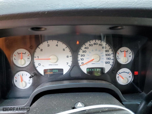 2005 Dodge Ram 1500 SLT with VIN 1D7HU18D45S174627, listed as a Copart auction lot 49335455 with 201,306 mi miles and Non Repairable. Bid and sale history available at carsss.com. Image 9.