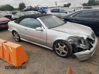 2002 Mercedes-Benz CLK 55 AMG with VIN WDBLK74G12T115679, listed as a Copart auction lot 71442244 with Not Provided miles and Salvage Title. Bid and sale history available at DreamBid. Image 4.
