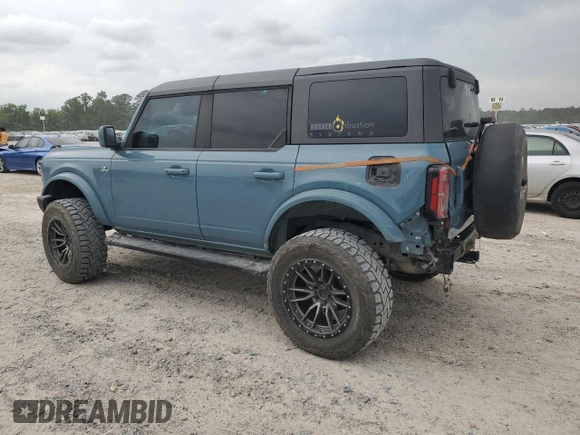 2022 Ford Bronco with VIN 1FMDE5BH1NLB59971, listed as a Copart auction lot 55136985 with 40,398 mi miles and Salvage Title. Bid and sale history available at carsss.com. Image 2.