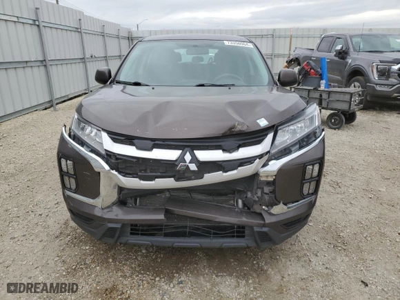 2021 Mitsubishi RVR ES with VIN JA4AJUAU3MU605505, listed as a Copart auction lot 73350964 with 84,414 mi miles and Salvage Title. Bid and sale history available at carsss.com. Image 5.