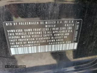 2014 Volkswagen Jetta SportWagen TDI w/Sunroof with VIN 3VWML7AJ3EM627415, listed as a Copart auction lot 70838324 with 101,616 mi miles and Salvage Title. Bid and sale history available at carsss.com. Image 14.