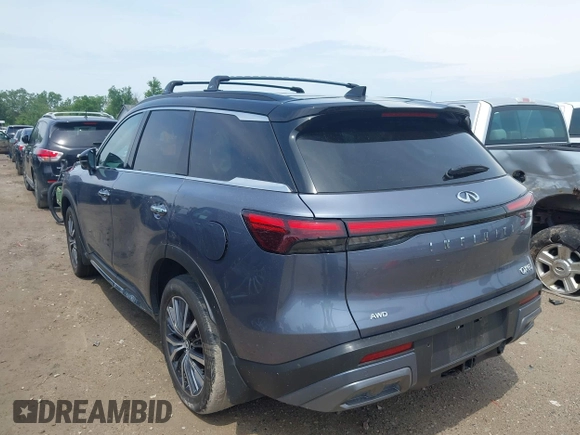 2023 Infiniti QX60 Autograph with VIN 5N1DL1HU6PC374316, listed as a IAAI auction lot 42554850 with 40,023 mi miles and . Bid and sale history available at DreamBid. Image 3.
