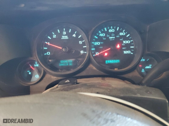 2007 Chevrolet Silverado 1500 LT w/1LT with VIN 2GCEC13C771688795, listed as a Copart auction lot 44354635 with 344,119 mi miles and Salvage Title. Bid and sale history available at carsss.com. Image 9.