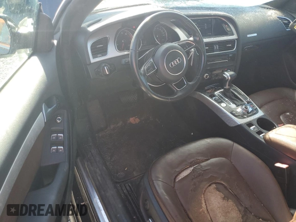 2016 Audi A5 Premium with VIN WAUD2AFHXGN005747, listed as a Copart auction lot 75031624 with 49,068 mi miles and Salvage title. Bid and sale history available at DreamBid. Image 8.