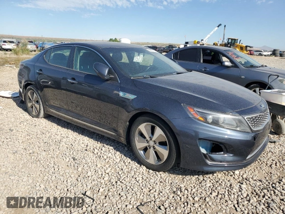 2014 Kia Optima Hybrid EX with VIN KNAGN4AD2E5069689, listed as a Copart auction lot 58657174 with 193,658 mi miles and Salvage Title. Bid and sale history available at carsss.com. Image 4.