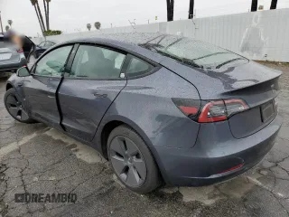 2023 Tesla Model 3 with VIN 5YJ3E1EA2PF708297, listed as a Copart auction lot 47982675 with 16,246 mi miles and Salvage title. Bid and sale history available at DreamBid. Image 2.