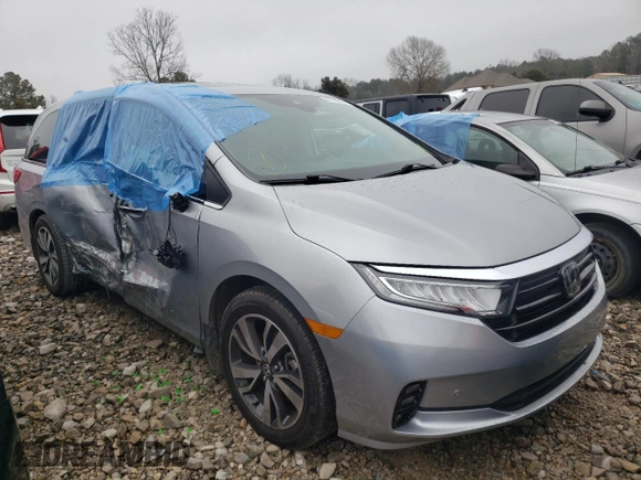 2024 Honda Odyssey Touring with VIN 5FNRL6H87RB008073, listed as a Copart auction lot 89126895 with 127,003 mi miles and Non Repairable. Bid and sale history available at carsss.com. Image 4.