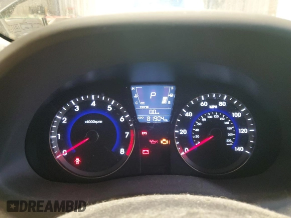 2012 Hyundai Accent GLS z VIN KMHCT4AE4CU053248, wystawiony jako Copart lot #58587535 z przebiegiem 81 904 mil mil oraz Tytuł czysty. Historia ofert i sprzedaży dostępna na DreamBid. Obrazek 9.