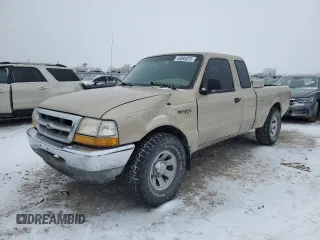 2000 Ford Ranger XL with VIN 1FTYR14V1YPA37775, listed as a Copart auction lot 45885075 with 180,112 mi miles and Salvage Title. Bid and sale history available at carsss.com. Image 1.