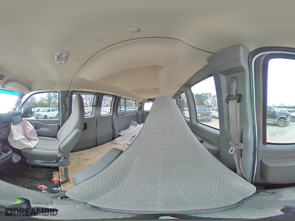 2017 Chevrolet Express Passenger LT with VIN 1GAZGPFF4H1343450, listed as a Copart auction lot 84738374 with 152,461 mi miles and Salvage Title. Bid and sale history available at carsss.com. Image 14.