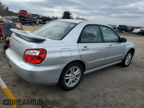 2005 Subaru Impreza Sedan (Natl) RS with VIN JF1GD67565H515459, listed as a Copart auction lot 45500455 with 93,483 mi miles and Salvage Title. Bid and sale history available at carsss.com. Image 3.