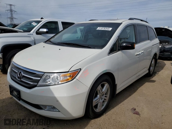 2013 Honda Odyssey Touring with VIN 5FNRL5H9XDB037076, listed as a Copart auction lot 51978345 with 145,897 mi miles and Salvage Title. Bid and sale history available at carsss.com. Image 1.
