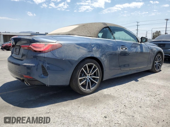 2024 BMW 4 Series 430i с VIN WBA23AT05RCP03975, выставлен на аукционе Copart как лот 65407575 с пробегом Не указан миль и Списание • Salvage title. История ставок и продаж доступна на DreamBid. Изображение 3.