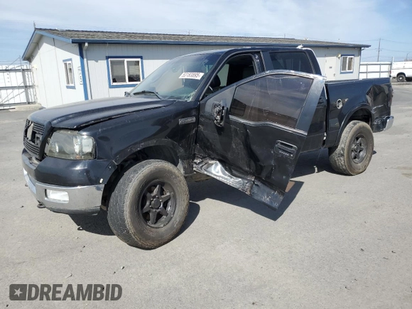 2005 Ford F-150 XLT with VIN 1FTPW14545KE05072, listed as a Copart auction lot 53183895 with 155,353 mi miles and Clean Title. Bid and sale history available at carsss.com. Image 1.
