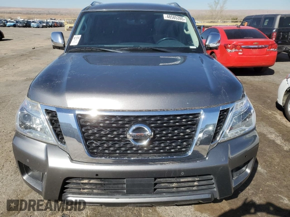 2020 Nissan Armada SV with VIN JN8AY2NDXLX017747, listed as a Copart auction lot 48585395 with 128,772 mi miles and Clean Title. Bid and sale history available at carsss.com. Image 5.