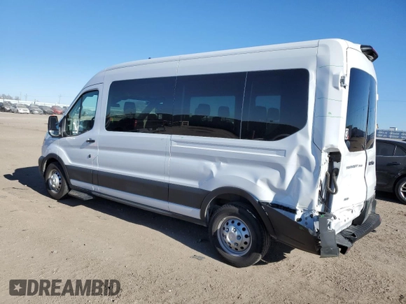 2023 Ford Transit Passenger XL with VIN 1FBAX9C85PKC11039, listed as a Copart auction lot 88472055 with 8,569 mi miles and Salvage Title. Bid and sale history available at DreamBid. Image 2.