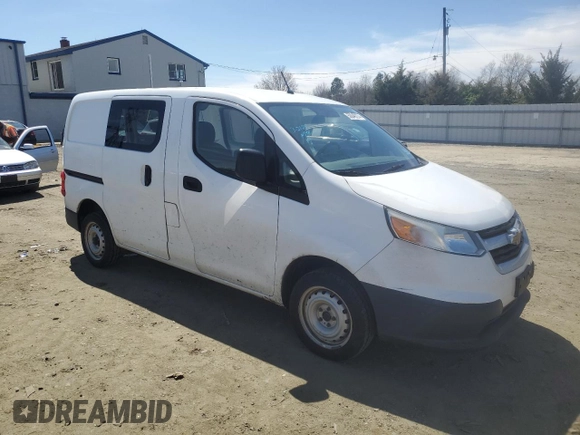 2015 Chevrolet City Express Cargo LS with VIN 3N63M0YN7FK712845, listed as a Copart auction lot 50048274 with 154,158 mi miles and Salvage Title. Bid and sale history available at DreamBid. Image 4.