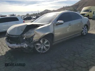 2009 Acura RL Tech Pkg with VIN JH4KB26609C002495, listed as a Copart auction lot 42647185 with 116,942 mi miles and Salvage Title. Bid and sale history available at carsss.com. Image 1.