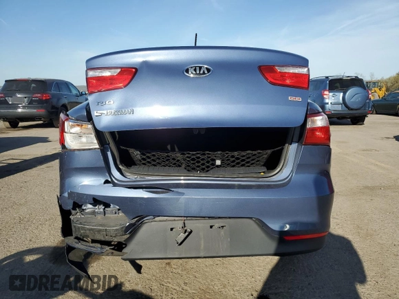 2016 Kia Rio LX with VIN KNADM4A30G6684798, listed as a Copart auction lot 54304005 with 49,719 mi miles and Salvage Title. Bid and sale history available at DreamBid. Image 6.