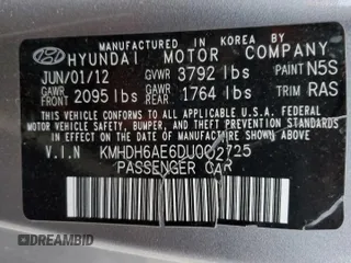 2013 Hyundai Elantra Coupe GS with VIN KMHDH6AE6DU002725, listed as a Copart auction lot 87509195 with 144,989 mi miles and Clean Title. Bid and sale history available at carsss.com. Image 12.