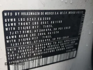 2018 Volkswagen Tiguan SEL с VIN 3VV3B7AX3JM005513, выставлен на аукционе Copart как лот 65977035 с пробегом 250 919 миль миль и Чистый • Clean title. История ставок и продаж доступна на DreamBid. Изображение 13.
