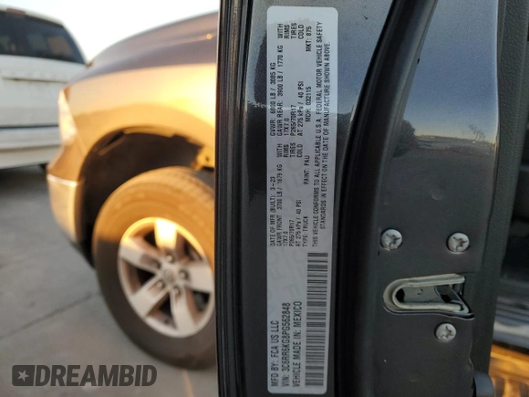2023 Ram 1500 Classic Tradesman with VIN 3C6RR6KG8PG562848, listed as a Copart auction lot 81406084 with 25,842 mi miles and Clean Title. Bid and sale history available at carsss.com. Image 12.