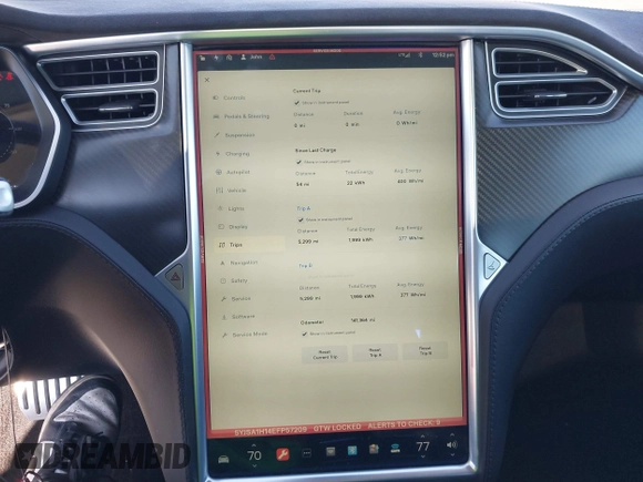 2014 Tesla Model S 60 with VIN 5YJSA1H14EFP57209, listed as a IAAI auction lot 41305157 with 141,364 mi miles and . Bid and sale history available at DreamBid. Image 19.