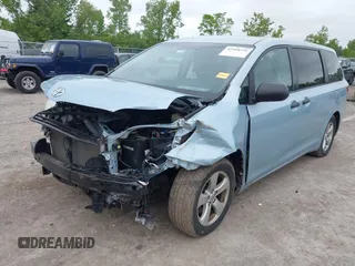 2016 Toyota Sienna L with VIN 5TDZK3DC5GS710011, listed as a IAAI auction lot 42358731 with 119,104 mi miles and . Bid and sale history available at DreamBid. Image 2.