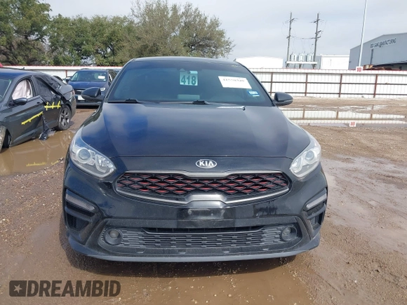 2021 Kia Forte GT-Line with VIN 3KPF34AD4ME327217, listed as a IAAI auction lot 41558540 with 61,518 mi miles and . Bid and sale history available at carsss.com. Image 13.