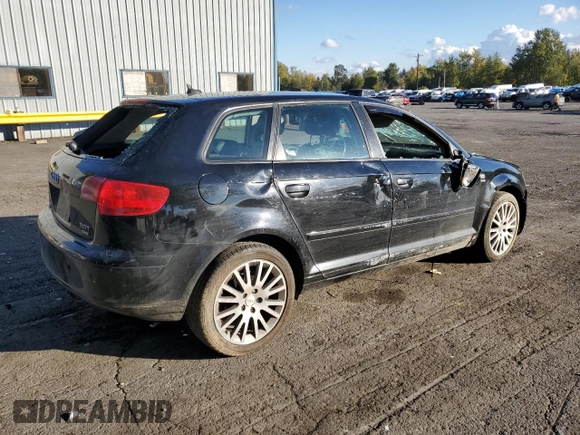 2008 Audi A3 with VIN WAUNF78P28A159586, listed as a Copart auction lot 76493244 with 0 mi miles and Salvage Title. Bid and sale history available at carsss.com. Image 3.
