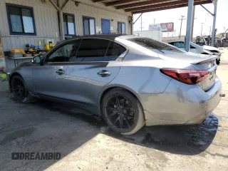 2019 Infiniti Q50 Luxe with VIN JN1EV7AP8KM514432, listed as a Copart auction lot 61669405 with 49,753 mi miles and Salvage title. Bid and sale history available at DreamBid. Image 2.