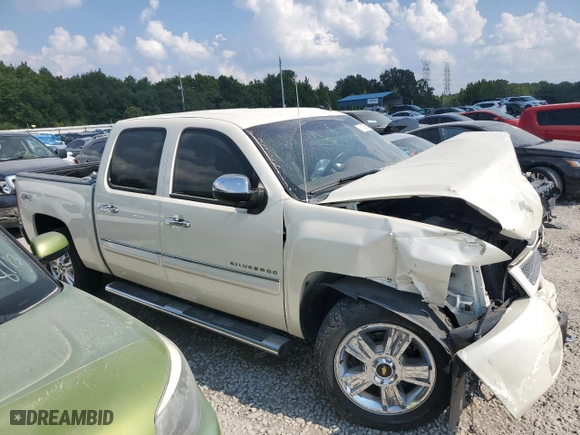 2013 Chevrolet Silverado 1500 LTZ with VIN 3GCPKTE78DG187943, listed as a Copart auction lot 67109854 with 0 mi miles and Salvage Title. Bid and sale history available at carsss.com. Image 4.
