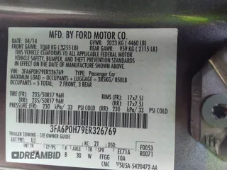 2014 Ford Fusion SE with VIN 3FA6P0H79ER326769, listed as a IAAI auction lot 41670965 with 345,686 mi miles. Bid and sale history available at carsss.com. Image 9.