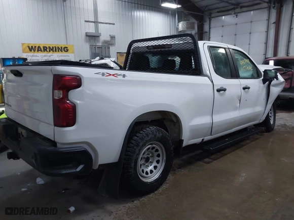 2021 Chevrolet Silverado 1500 Work Truck with VIN 1GCRYAEH9MZ322738, listed as a IAAI auction lot 41537072 with 50 mi miles. Bid and sale history available at carsss.com. Image 4.