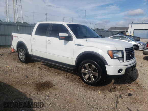2011 Ford F-150 XL with VIN 1FTFW1EF9BFD26410, listed as a Copart auction lot 62539545 with 154,925 mi miles and Salvage title. Bid and sale history available at DreamBid. Image 4.