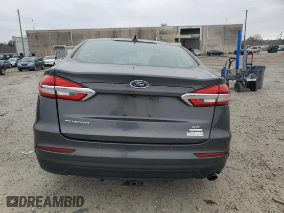 2019 Ford Fusion SE with VIN 3FA6P0HD7KR128757, listed as a Copart auction lot 48940115 with 106,419 mi miles and Salvage Title. Bid and sale history available at DreamBid. Image 6.