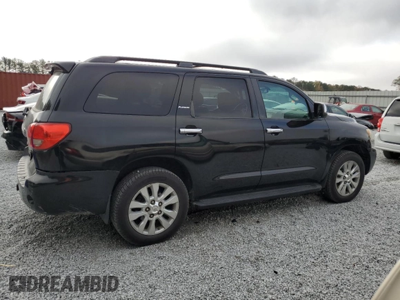 2008 Toyota Sequoia Platinum with VIN 5TDZY67A28S014055, listed as a Copart auction lot 81816774 with 268,293 mi miles and Salvage Title. Bid and sale history available at carsss.com. Image 3.