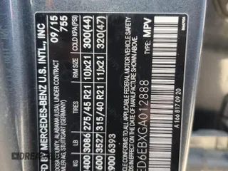 2016 Mercedes-Benz GLE 450 AMG with VIN 4JGED6EBXGA012888, listed as a Copart auction lot 51288915 with 61,779 mi miles and Salvage title. Bid and sale history available at DreamBid. Image 13.
