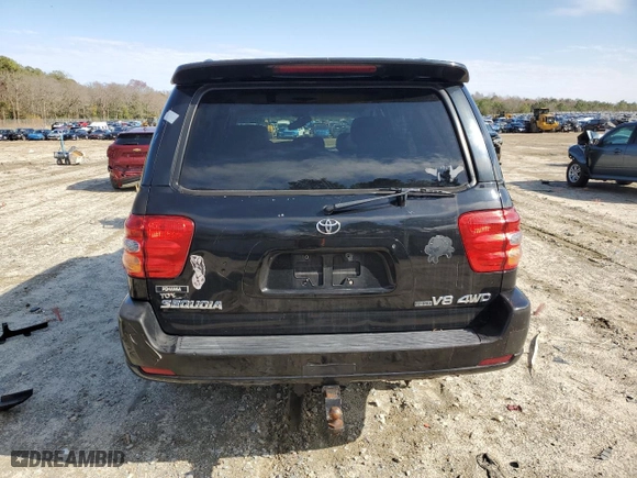 2004 Toyota Sequoia Limited with VIN 5TDBT48A84S229789, listed as a Copart auction lot 49262395 with 255,195 mi miles and Salvage Title. Bid and sale history available at carsss.com. Image 6.